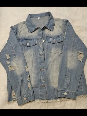 Distressed Denim Jacket